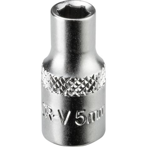 Nástrčkový kľúč / orech krátky 5 mm 1/4" (1/3)