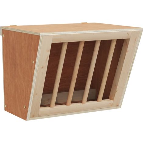 Mangeoire à foin pour lapins 25x18,5x20,5 cm bois massif sapin CFW194925 (1/5)