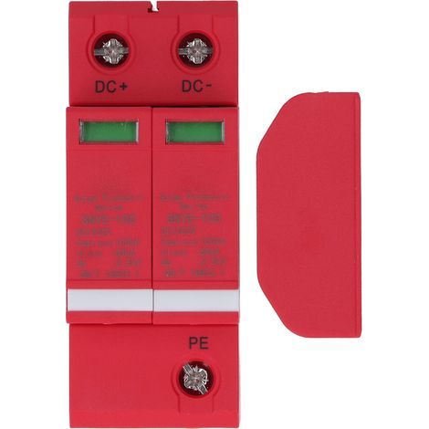 Dispositif de protection contre les surtensions 2P, dispositif de protection contre les surtensions pour boîte de distribution d'énergie 100KA DC1000V (1/5)