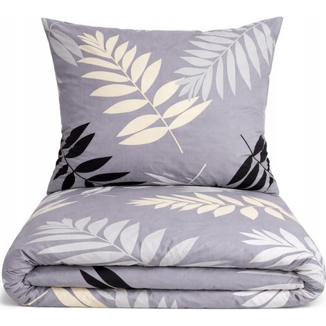 Bettwäsche-Set 160x200 cm, 100 % dicke Baumwolle, 3-teilig, polnische Premium-Qualität (1/5)