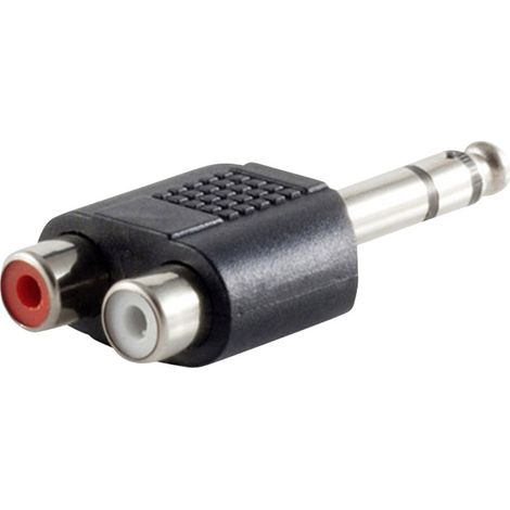 TRU COMPONENTS  Klinken-Adapter Klinkenstecker 3.5 mm - Cinch-Buchse Stereo Polzahl:3 1 St.