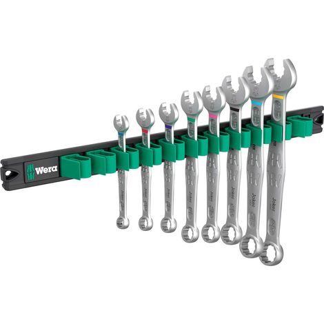 Wera 6003 Joker Jeu de clés mixtes noir 8 pièces (1/4)
