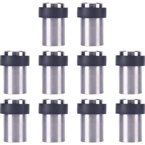10 x Bodentürstopper 6 cm Edelstahl Türstopper Türstopper - Crezuo