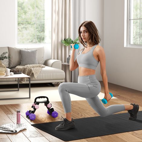 Versatile Dumbbell Set with Kettlebell Transformation-Space-Saving Storage Rack-Complete Weight Collection for Home Workouts (1/5)