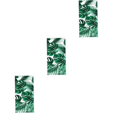 3 Pièces Serviette De Plage Serviette De Surf Poncho De Voyage en Microfibre Résistant De Refroidissement Natation Baie Les s Absorbant Polyester Green (1/5)