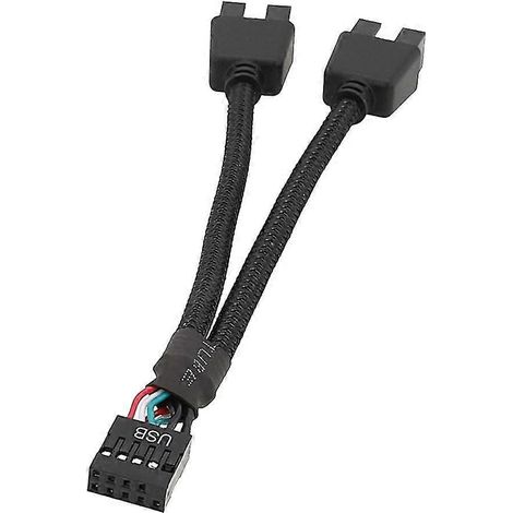9-poliger USB-Header (Buchse 1 auf Stecker 2) Verlängerungskabelkarte für Desktop-USB-Hub (1/5)