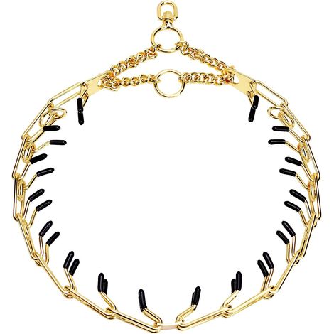 Collar de Adiestramiento para Perros, Cadena de Acero Inoxidable Ajustable 50-60 cm con Topes de Goma – Ideal para Paseos y Entrenamiento Diario (1/5)
