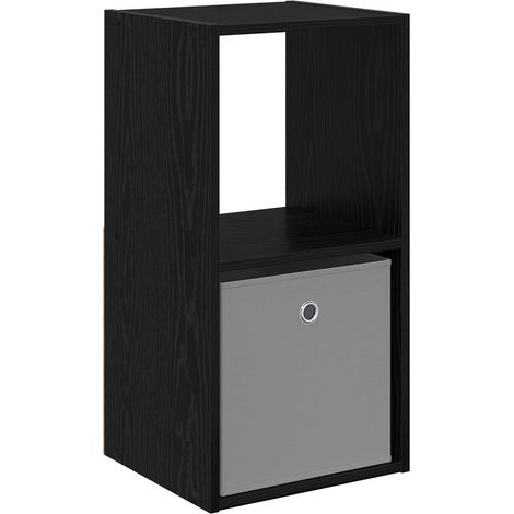 Maison Exclusive - Nachttisch Schwarz Eichen-Optik 35 x 32 x 68,5