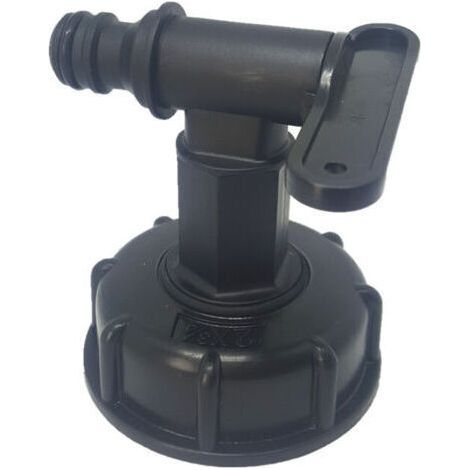 Faucet connection for 1000L tank（black） (1/5)
