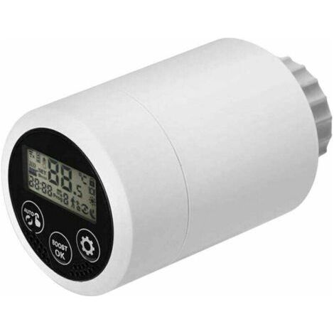 Tête thermostatique,Thermostat Tuya zigbee, micro-vanne de radiateur Thermostat programmable intelligent Commande vocale de rad