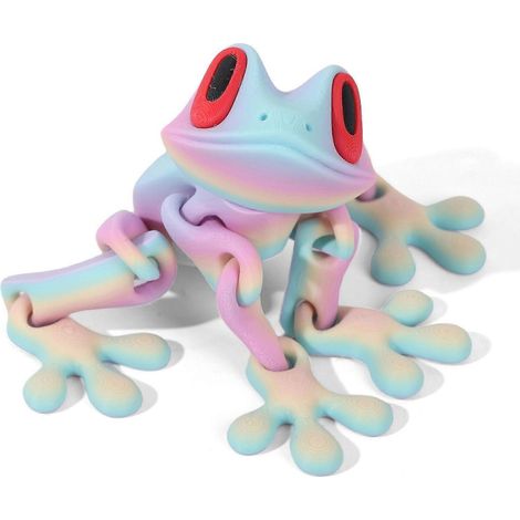 Magnetische, bewegliche Frosch-Schreibtischdekoration – Niedliche, bewegliche Frosch-Dekoration für Kinder und Erwachsene