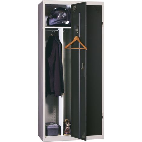 PROVOST - Vestiaire industriel monobloc 2 colonnes anthracite - Provost