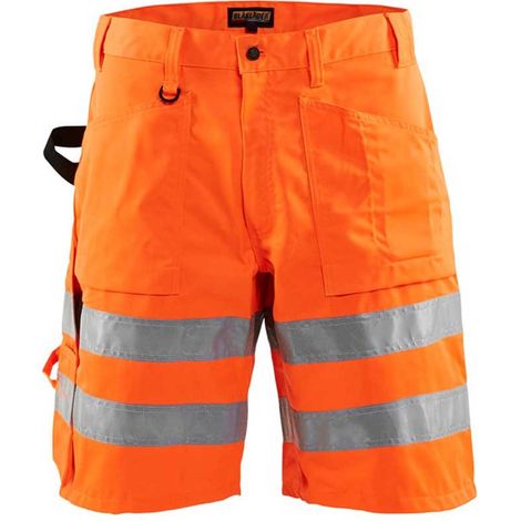 Short de travail homme haute visibilité BLAKLADER 1537 - Orange clair - 54