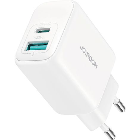 Joyroom JR-TCF21 Dual-Port (A+C) Wandladegerät (Weiß) (1/5)