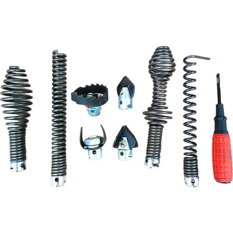 Têtes de Forage de Drain de 16 Mm, 9 Pièces, Nettoyeur de Pompe, Vis sans Acier Détachable (1/5)