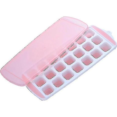 Moule à glaçons en silicone carré (rose) pour réfrigérateur, motif créatif et original (1/5)