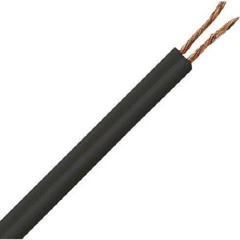 KOPP 153410842 ZWILLINGSLEITUNG A03VH-H, 2 X 0.75 MM², 10 M, SCHWARZ