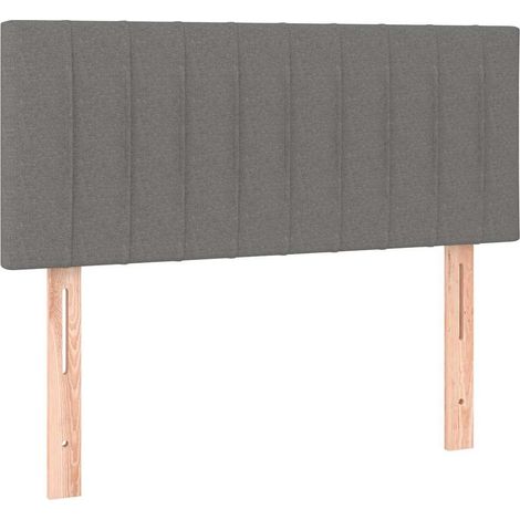 Maison Exclusive - Cabecero de tela gris oscuro 100x5x78/88 cm (1/5)