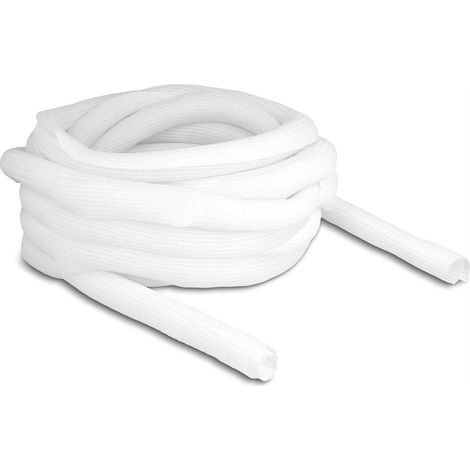 DELOCK TUYAU TRESSÉ À FERMETURE AUTOMATIQUE BLANC 10 M X 25 MM 20816