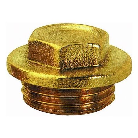 Bouchon à bride en laiton 1/2"