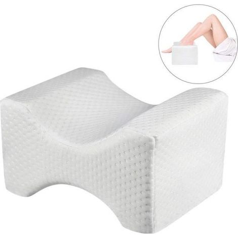 Coussin de Genoux à Mémoire de Forme, Oreiller de jambe,Genou Oreiller orthopédique pour douleur Sciatique, cale confortable (1/4)