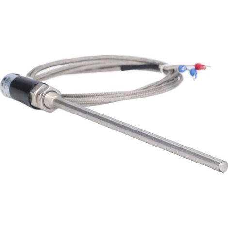 PT100 Thermoelement-Sonde Temperatursensor Geschirmter Drahtwandler ‐200‐450℃ WZPT‐10 (1/5)