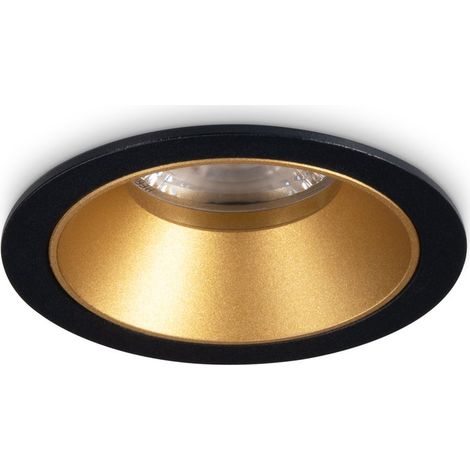 Faretto Ad Incasso Game 1 Luce Led Integrato Nero Oro