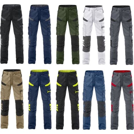 Pantaloni da lavoro multitasche Fristads 2555 STF - 48 (EU) - Nero/Grigio