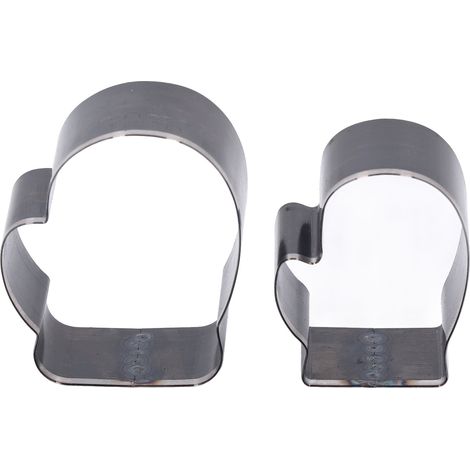 2 pièces emporte-pièce en forme de gant en acier allié 50mm 60mm pour découpe de cuir, outil de bricolage (1/5)