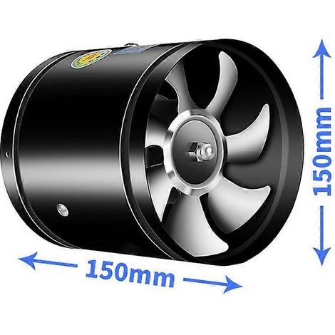 Ventilateur d'extraction rond en ligne à faible niveau sonore pour cuisines salles de bains restaurants et supermarchés (1/5)