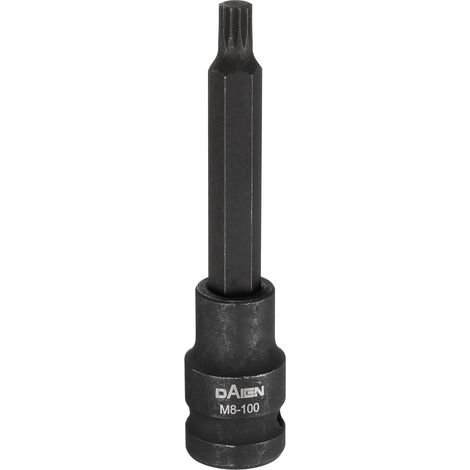 Douille Triple Carrée M8 L 100mm/3.94" Entraînement Carré 1/2" (1/5)