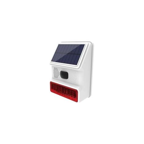 Sans fil 433 MHz sirène extérieure Solaire avec lumière Clignotante LED de 110 DB Compatible avec Le système d'alarme pour la Maison, la Ferme, la Grange, la Villa, la Cour, Le Jardin (1/5)
