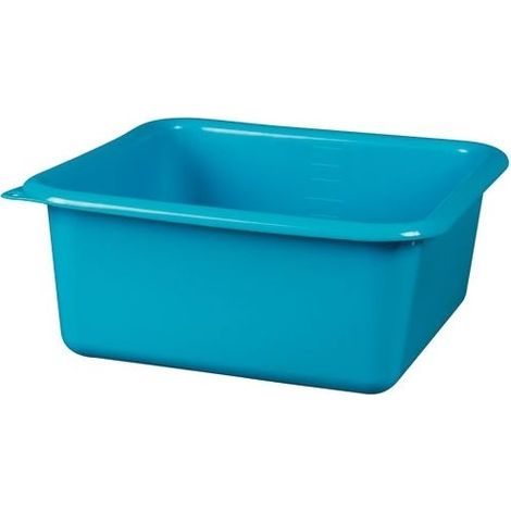ALUMINIUM ET PLASTIQ CUVETTE CARREE 9.5L BLEU GREEN LINE 1193000