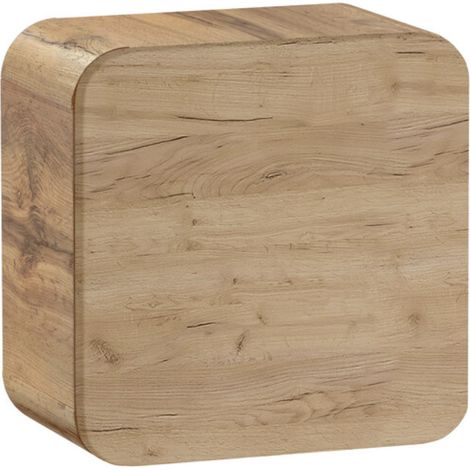 Armoire murale carrée suspendue ARUBA – Meuble de rangement moderne-Naturel