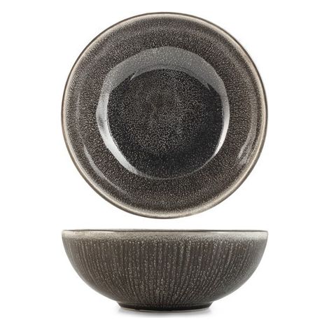 Assiette creuse Yucatan marron 17 cm
