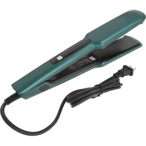 Boucleur de cheveux 2 en 1 fer à friser et lisser électrique, chauffe rapide, prise US 110‑220V, vert (1/5)