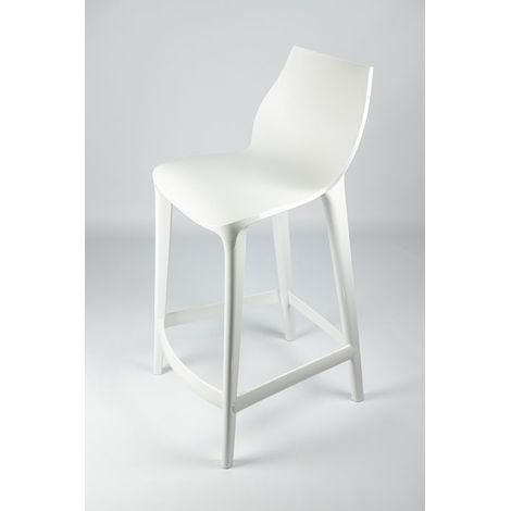 Sgabello polipropilene cucina colorato - H 66 Mahi Mahi Colore Bianco, Opzioni 1° scelta