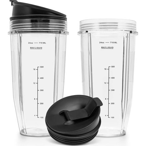 Vaso de repuesto de 710 ml (24 oz) compatible con las licuadoras BN401, BN701, SS101, BN400, BN800 y BN801. (1/5)