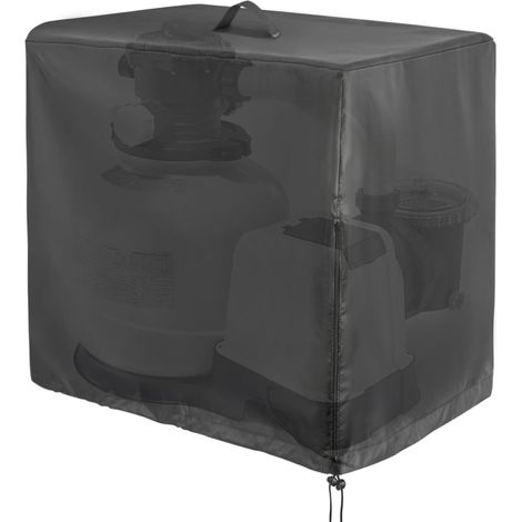 Pool Sand Filter Cover for Intex Pool Sand Filter Pump, Sand Filter Pump Outdoor Waterproof Protection Cover for Above Ground Pools Pump Cover - 84×61×86cm (1/5)