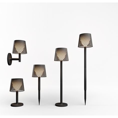NewGarden LUMGRE080NXSWNW Greta Lampada Solare LED da Esterno 5 in 1 IP65 80 lm 3000K ricarica USB colore Nero (1/7)