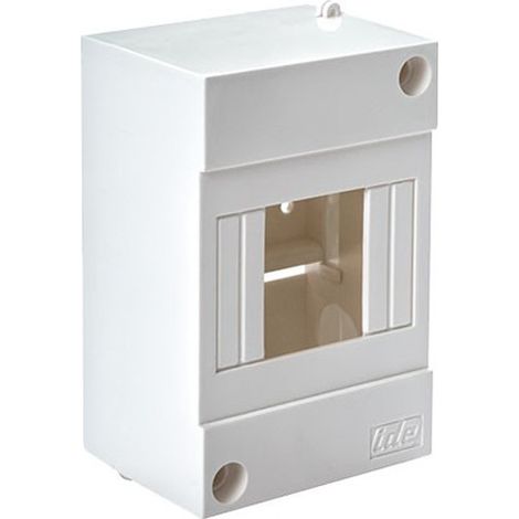 IDE – Coffret électrique 4 modules IP20 – Dimensions 130x85x64mm – Avec rail DIN – Résistance chocs IK08