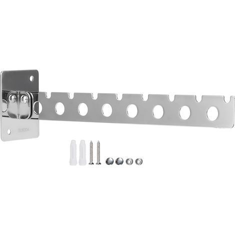 Support mural pliable 8 trous pour séchage de vêtements, range-vêtements pliant gain de place, organiseur d’armoire pliable