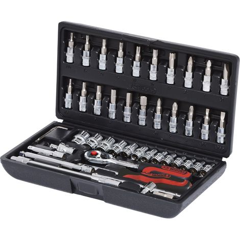 KS Tools 1/4 CHROMEplus Steckschlüssel-Satz, 46-tlg (1/5)