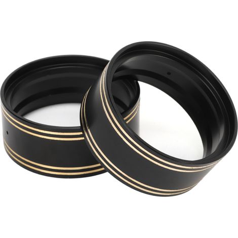 2 Pièces Bague de Verrouillage de Roue 1.9 Pouces avec Trou, Anneau de Blocage de Pneu de Remplacement pour Axial SCX10 II 90046 1/10 RC Crawler Noir (1/5)