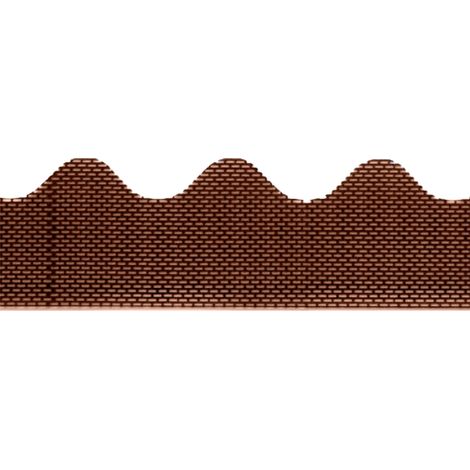 Profilé d'aération ondulé, 105 cm, PVC, adapté au profilé ondulé 6, aération optimale de la façade et du toit - 105 cm, 50 pièces Marron