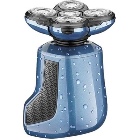 Rasoir Hommes Électrique 4D Tête rasée Bleu Portable Affichage numérique USB imperméable Voyage Conduire Classique Cadeaux de Noël (1/4)