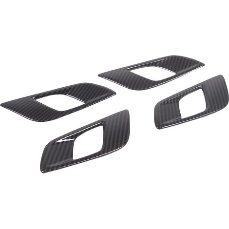 Lot de 4 autocollants de poignée de porte intérieure de voiture compatibles avec Ranger 2015-2021, couvercle de cadre de poignée de porte intérieure, intérieur décoratif ABS fibre (1/5)