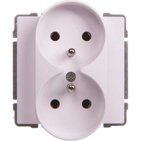 Enchufe doble KOS66 con/sin color blanco 660449