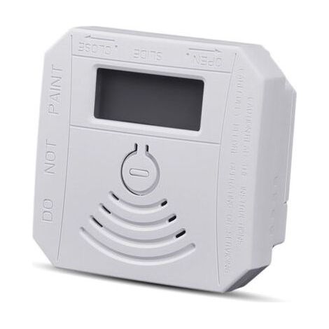 Gas Detector Combination Carbon Monoxide Smoke Detector Battery Operated CO Smoke Detector with LED Flash Display Screen Audible Alarm Audible Warning Pattern (1/4)