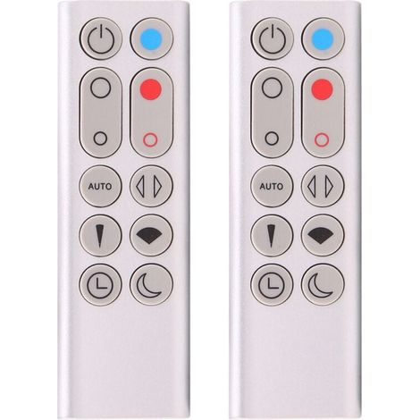 2 télécommandes de remplacement HP02 HP03 pour purificateur d'air, chauffage et ventilateur Pure Hot+Cool Link (argent) (1/4)